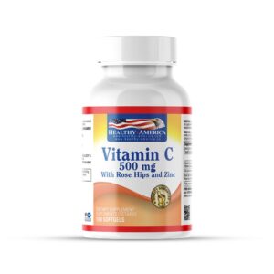 VITAMIN C 500MG WITH ROSE HIPS AND ZINC 100 SOFTGELS