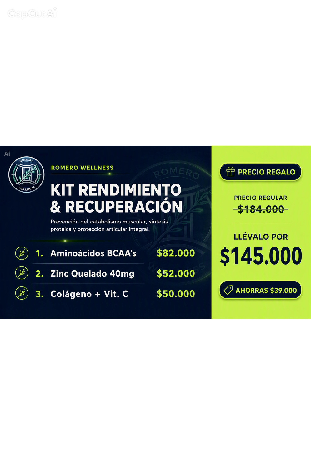 Kit Rendimiento & Recuperacion